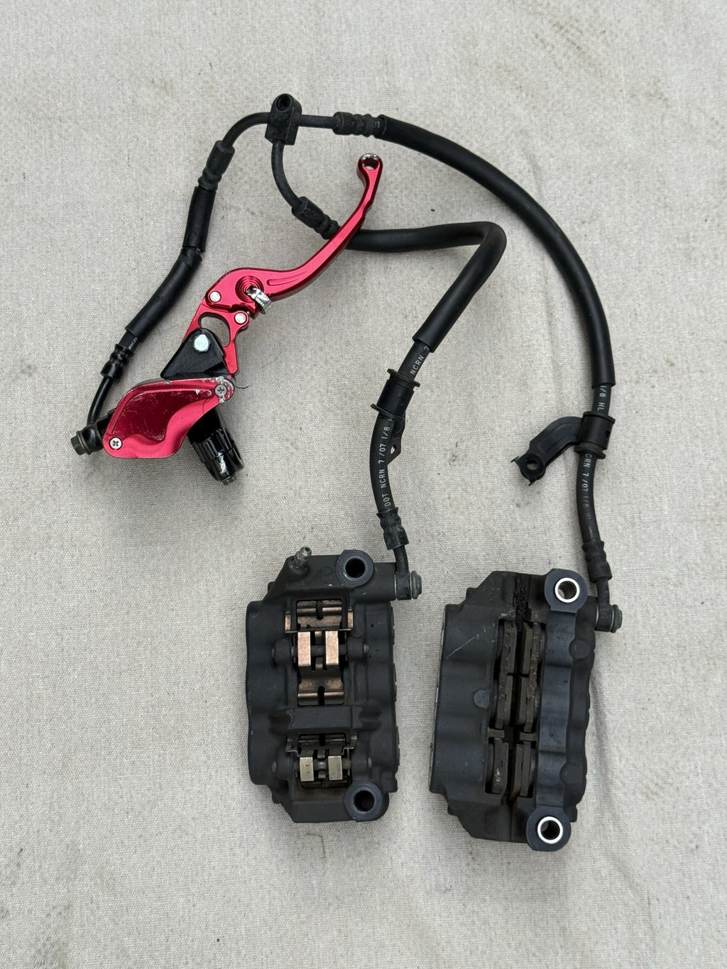 2007-2008 Yamaha YZF-R1 R1 OEM Front Brake Calipers L&R Master Cylinder Radial 23