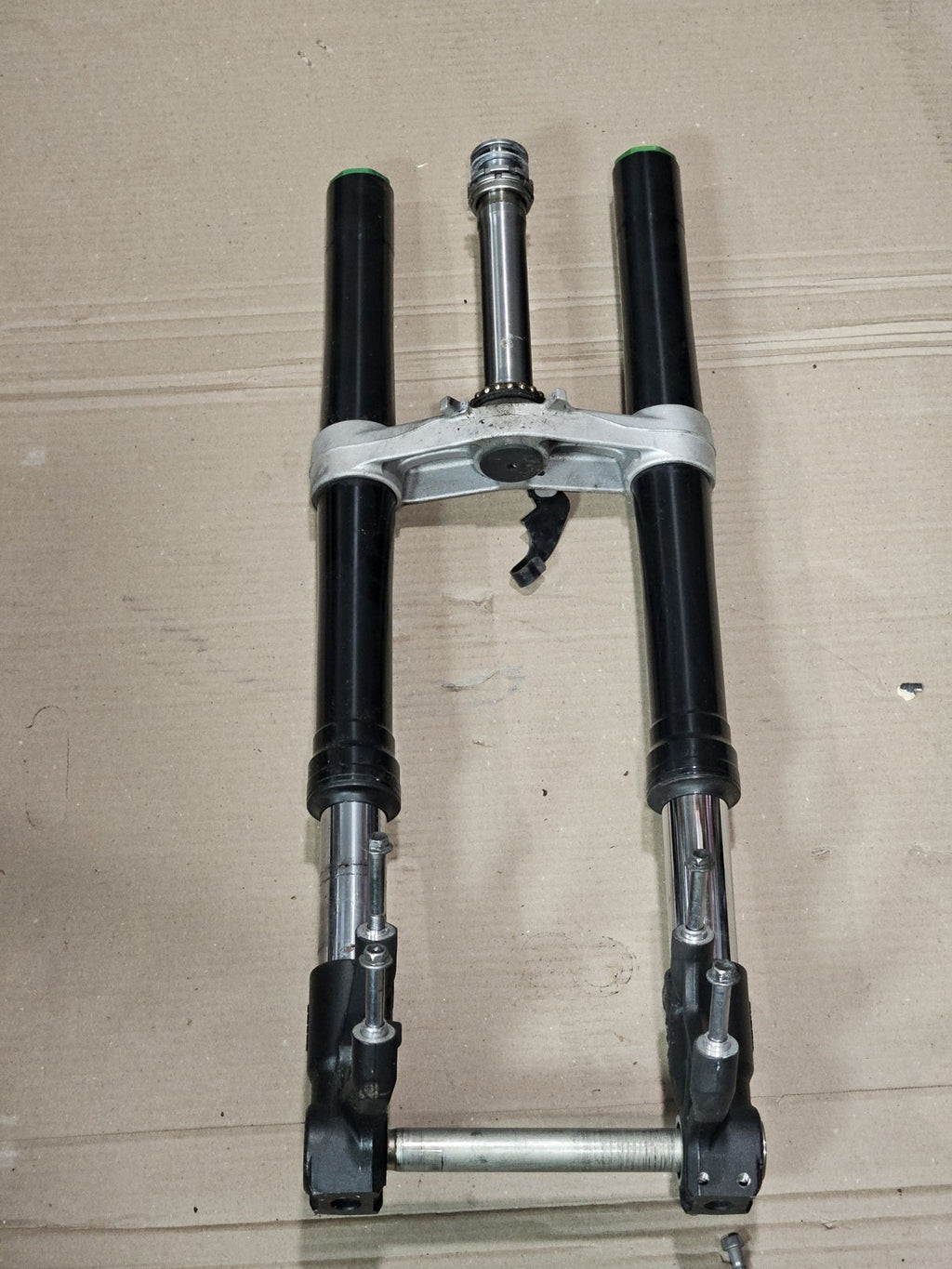 13-18 Kawasaki Ninja 636 ZX6R Front End Forks Tubes Tree Suspension OEM AS-IS