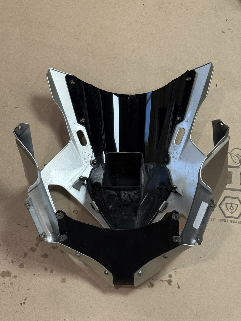 09-14 BMW S1000RR OEM Front Upper Fairing Headlight Cowl Nose Panel