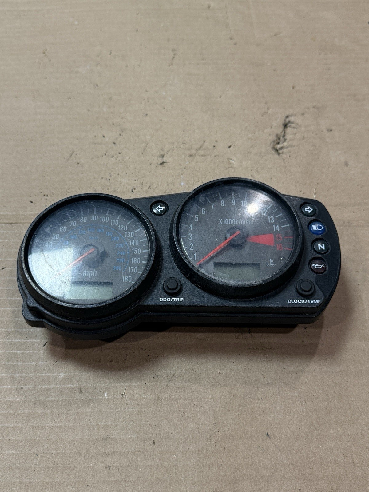 1998-1999 Kawasaki Ninja ZX6R ZX600G OEM Gauge Cluster Speedo Tach 28011-11750
