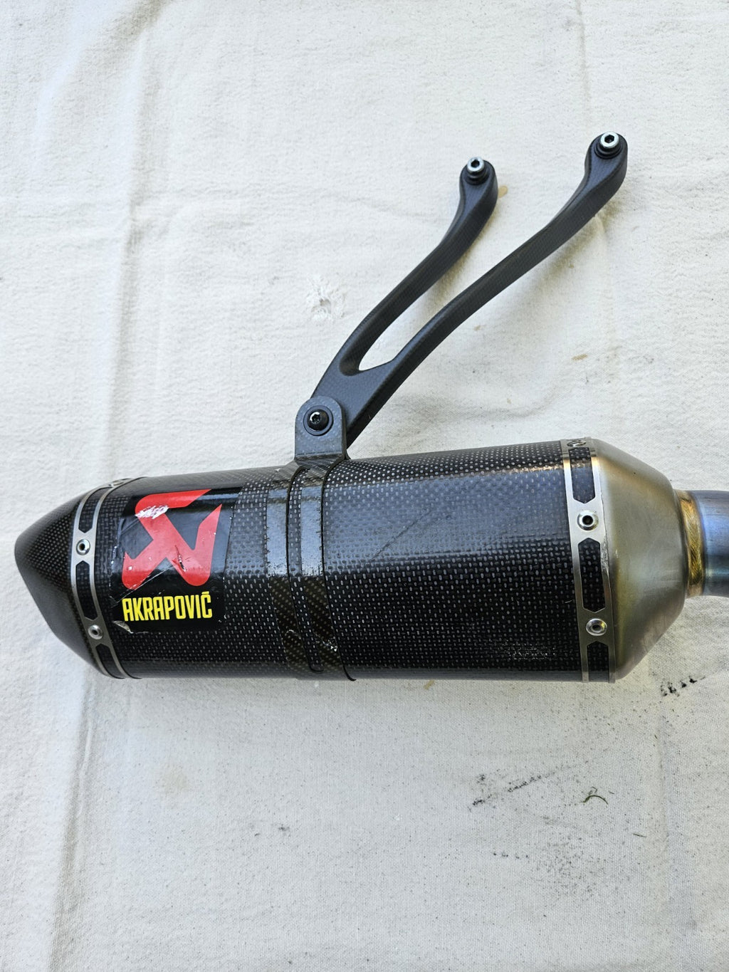 16-20 Kawasaki Ninja Zx10r Akrapovic Exhaust Pipe Muffler Slip On Can Slipon1