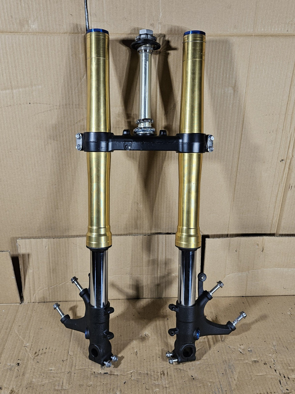 2013 Honda CBR600RR Front Forks Straight Gold Pair OEM 51410-MJC-A11 2013-202015