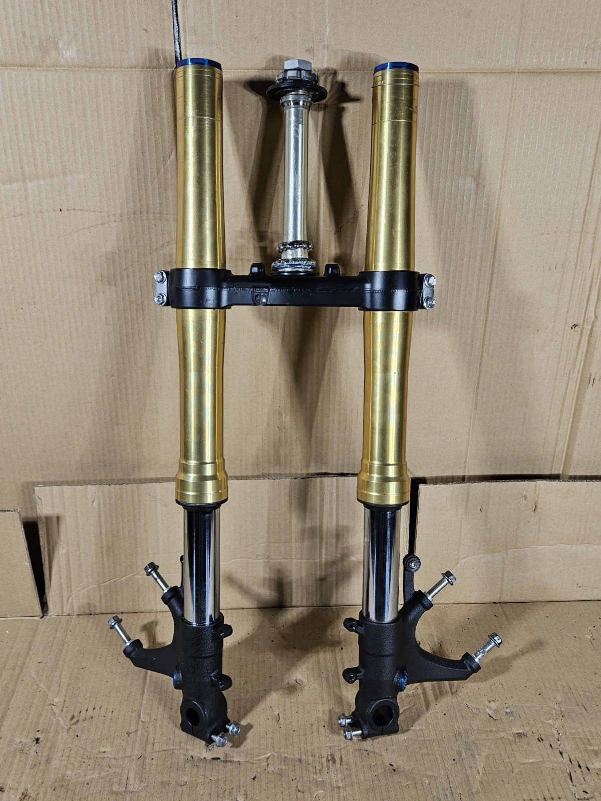 2013 Honda CBR600RR Front Forks Straight Gold Pair OEM 51410-MJC-A11 2013-202015