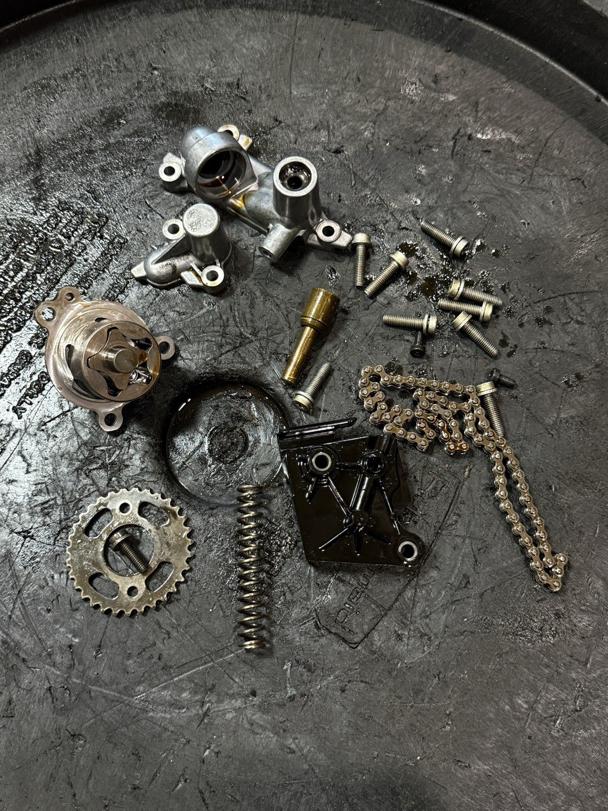 2009-2014 BMW S1000RR OEM Oil Pump Sump Chain Gear Engine Internal Parts6