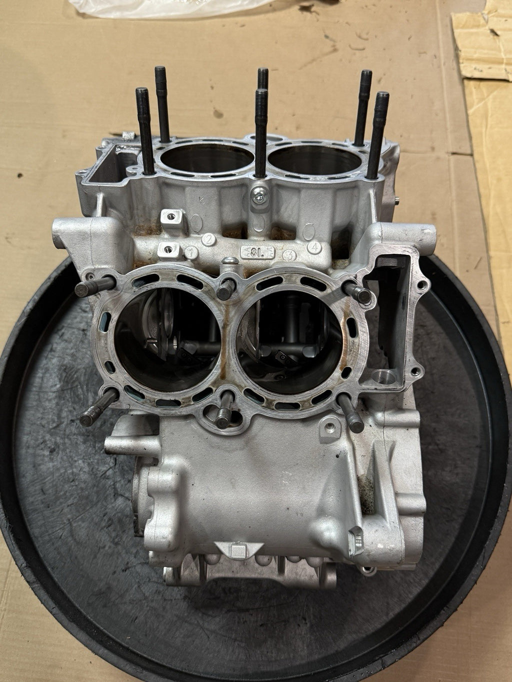 Aprilia RSV4 V4 1100 21+ OEM Engine Motor Crank Cases Case Block Crankcase 21-250