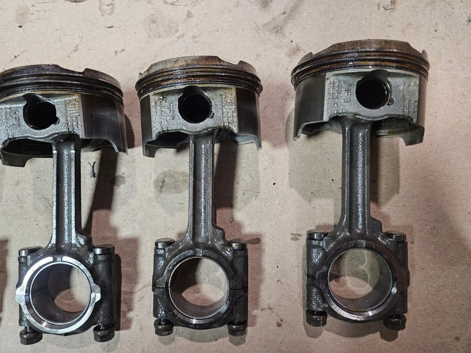 01-06 Honda CBR600F4I CBR600 F4I Engine Motor Block Pistons Connecting Rods Set