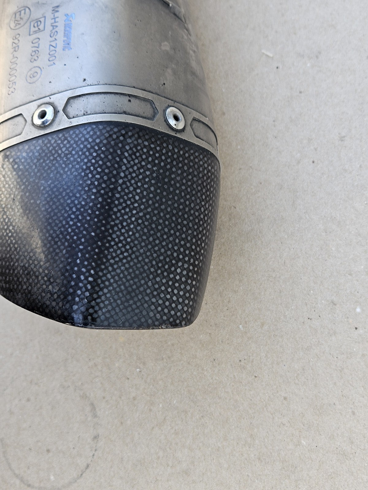 10-14 BMW S1000RR Akrapovic Slip On Exhaust Muffler Conical Pipe Mhas1z001