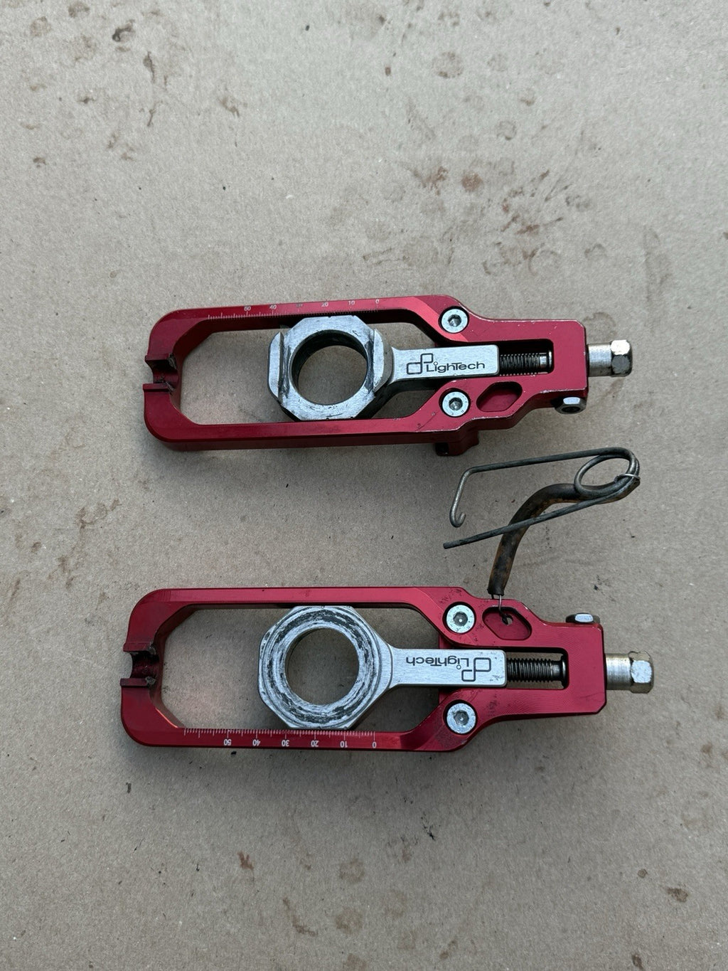 09-16 Suzuki GSXR1000 Lightech Chain Guide Adjusters RED12