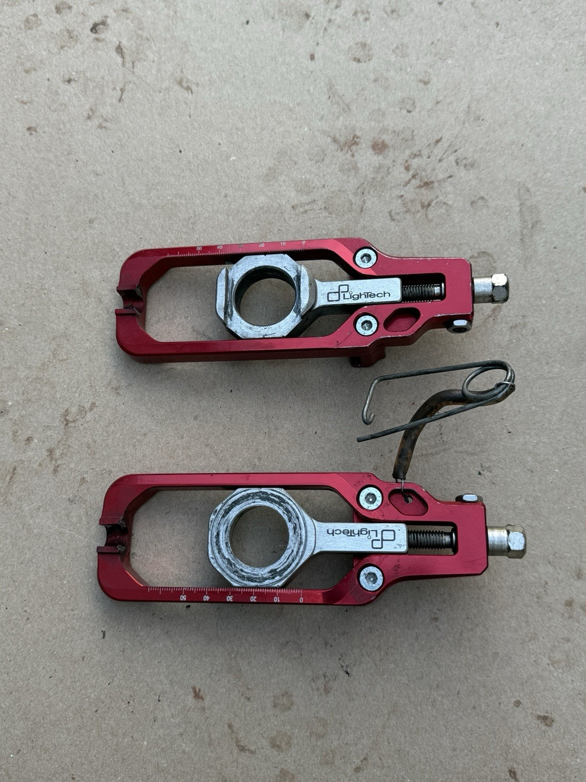 09-16 Suzuki GSXR1000 Lightech Chain Guide Adjusters RED12