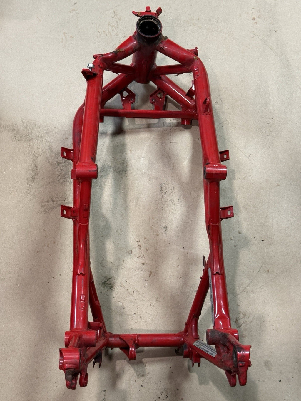 2011-2013 Ducati Superbike 848 EVO SE Main Frame Chassis Rebuilt Ttle DAMAGED