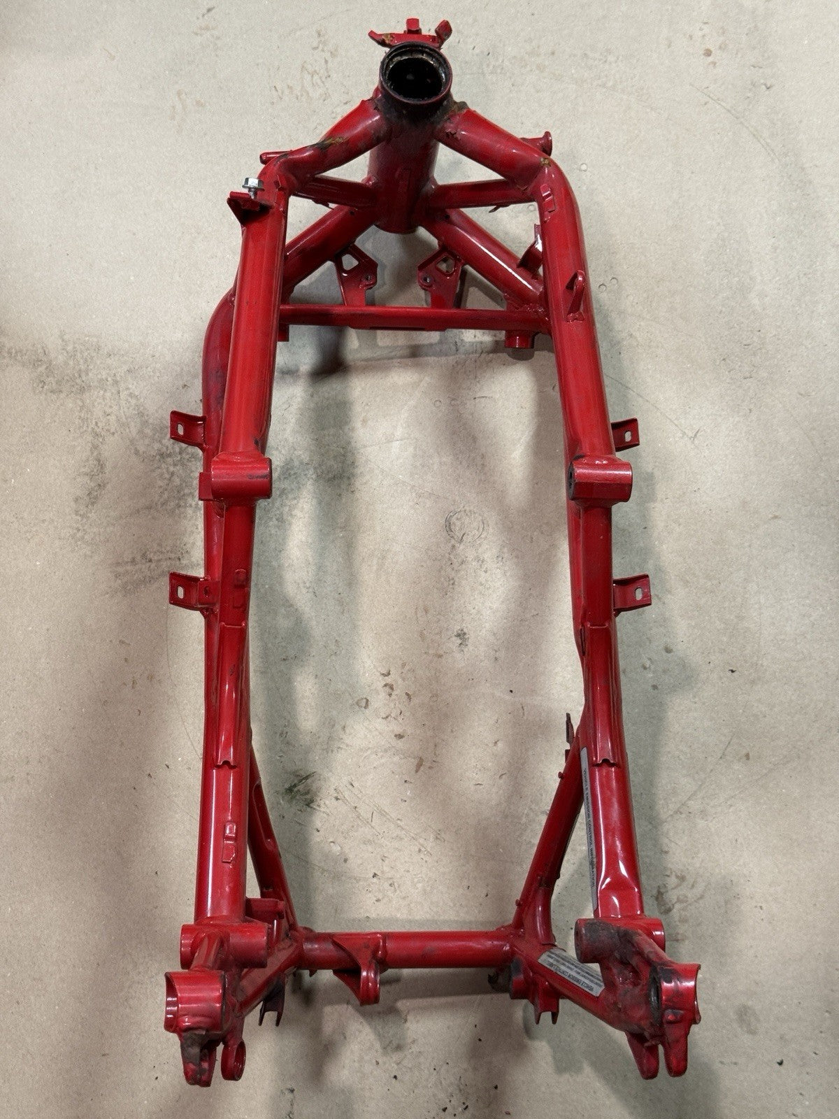 2011-2013 Ducati Superbike 848 EVO SE Main Frame Chassis Rebuilt Ttle DAMAGED