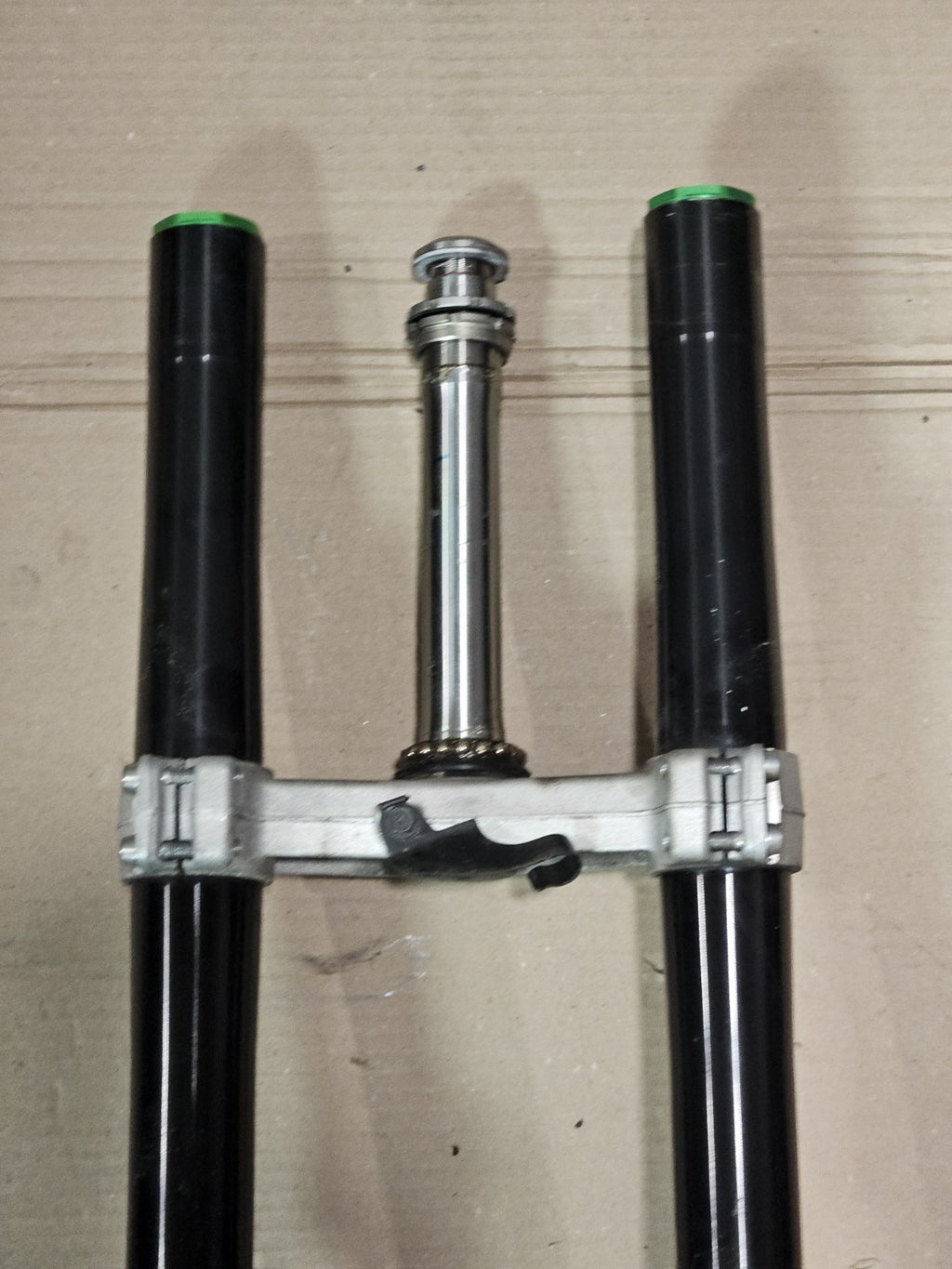 13-18 Kawasaki Ninja 636 ZX6R Front End Forks Tubes Tree Suspension OEM AS-IS