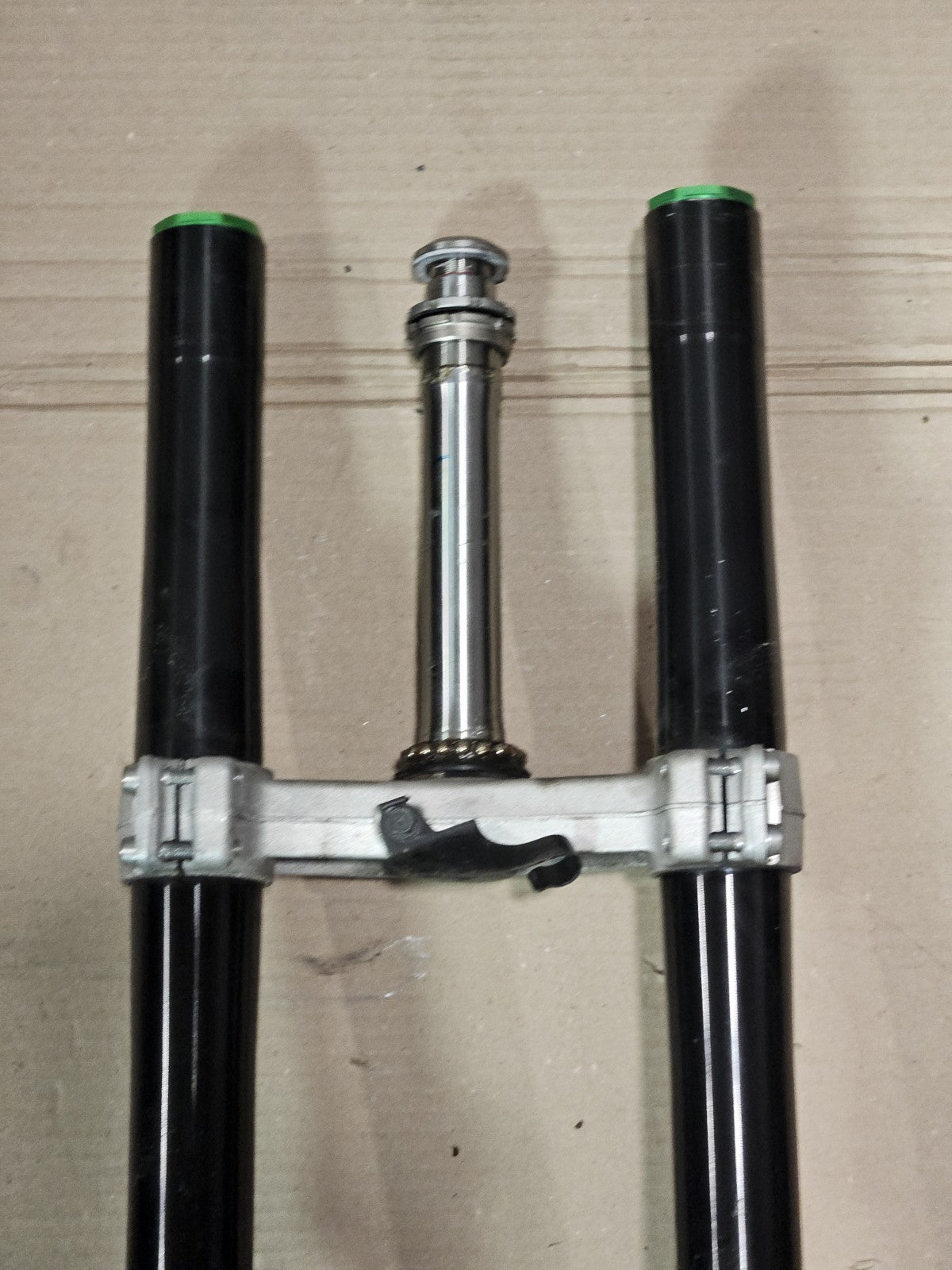 13-18 Kawasaki Ninja 636 ZX6R Front End Forks Tubes Tree Suspension OEM AS-IS