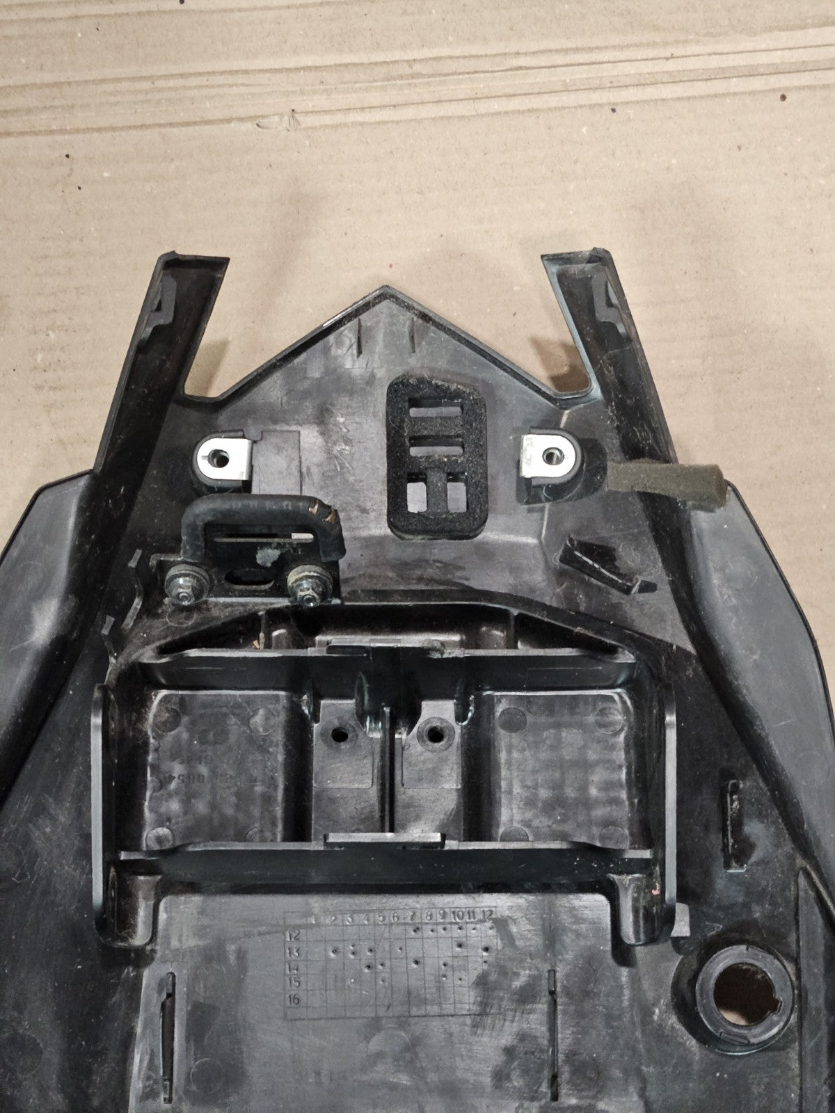13-18 Kawasaki Ninja ZX6R 636 OEM Battery Tray Under Tail Section Fairing Cover
