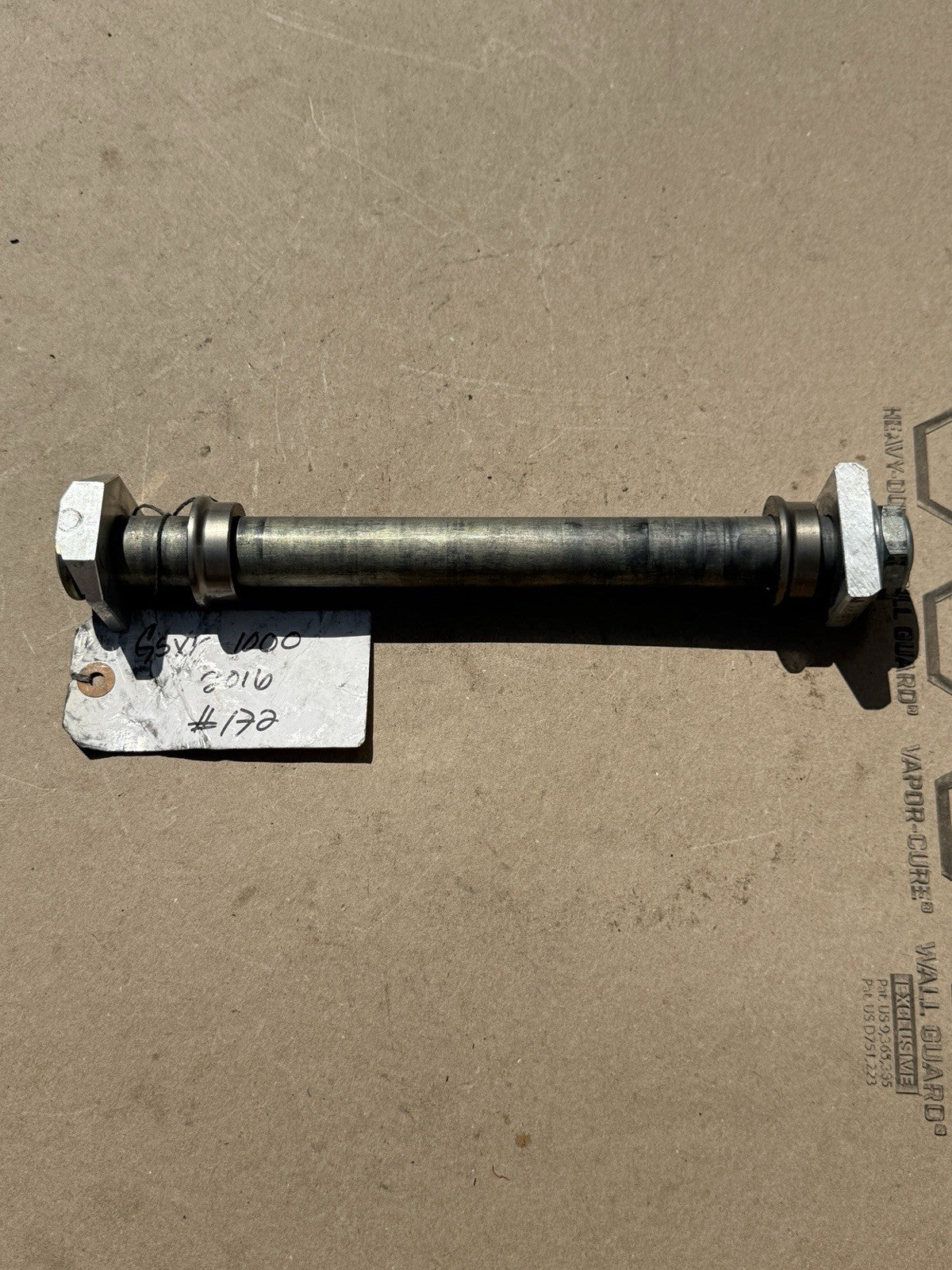 09-16 Suzuki GSXR1000 OEM Rear Axle Pivot Bolt Swingarm Wheel Rim Axle
