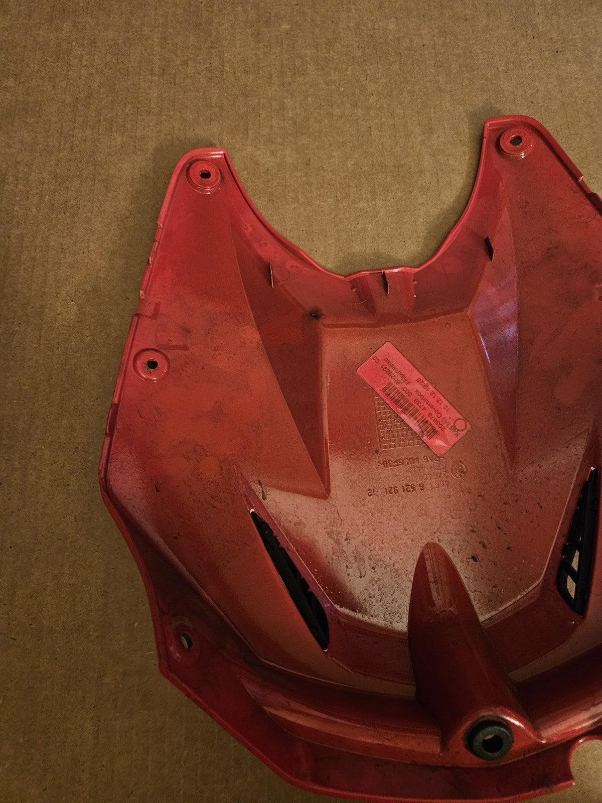 2009-2014 BMW S1000RR OEM Upper Gas Tank Fairing Cover Racing Red