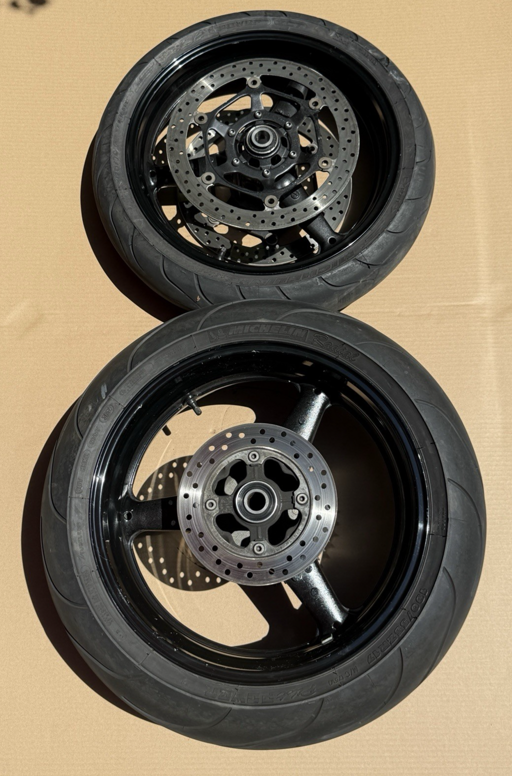 2008 Honda CBR1000RR SC59 Fireblade OEM Front Rear Wheels Rims Set 44650-MFL-3050