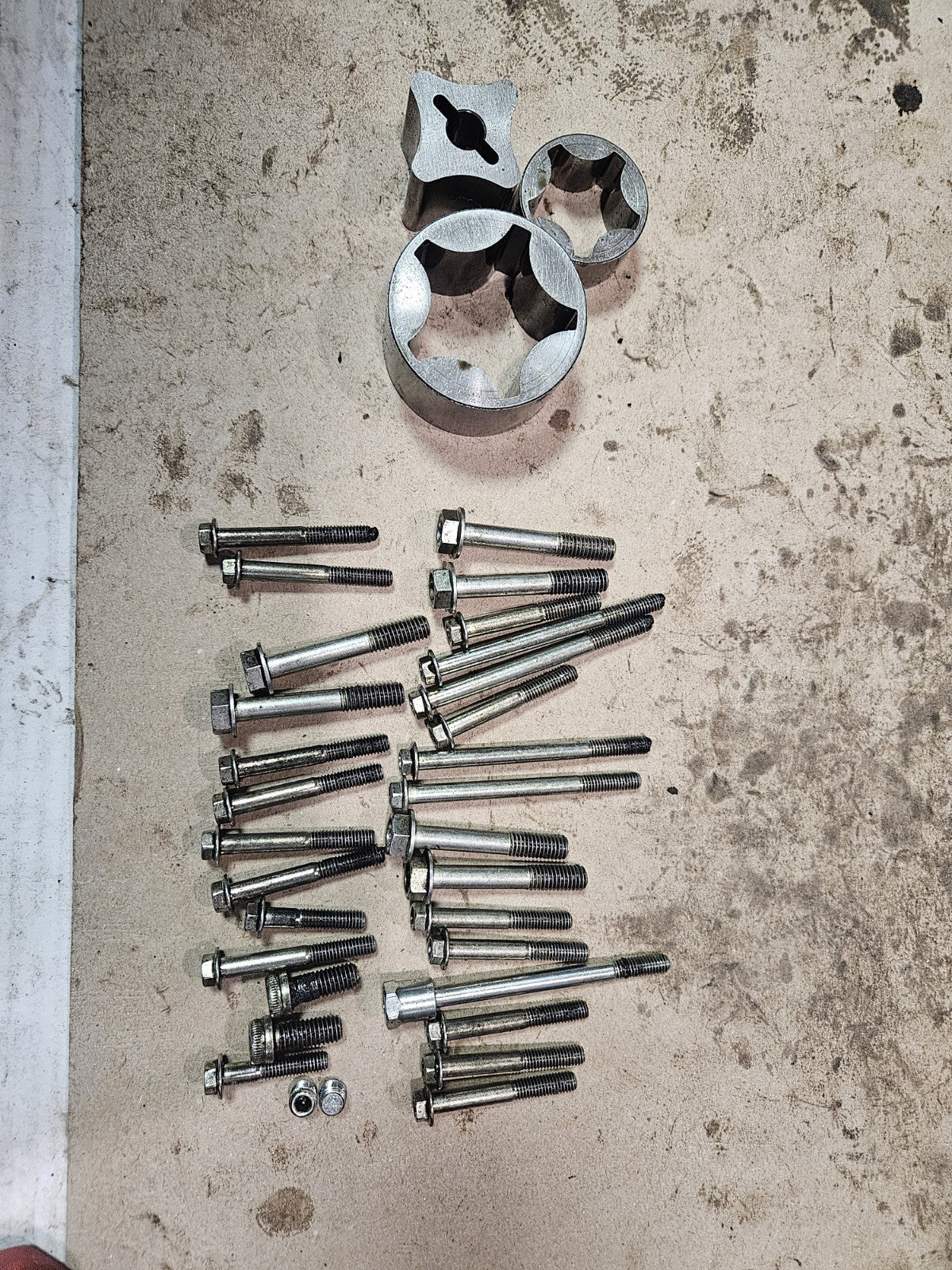 12-15 Ducati Panigale 1299 OEM Engine Oil Gear Motor Lubrication Crankcase Bolts
