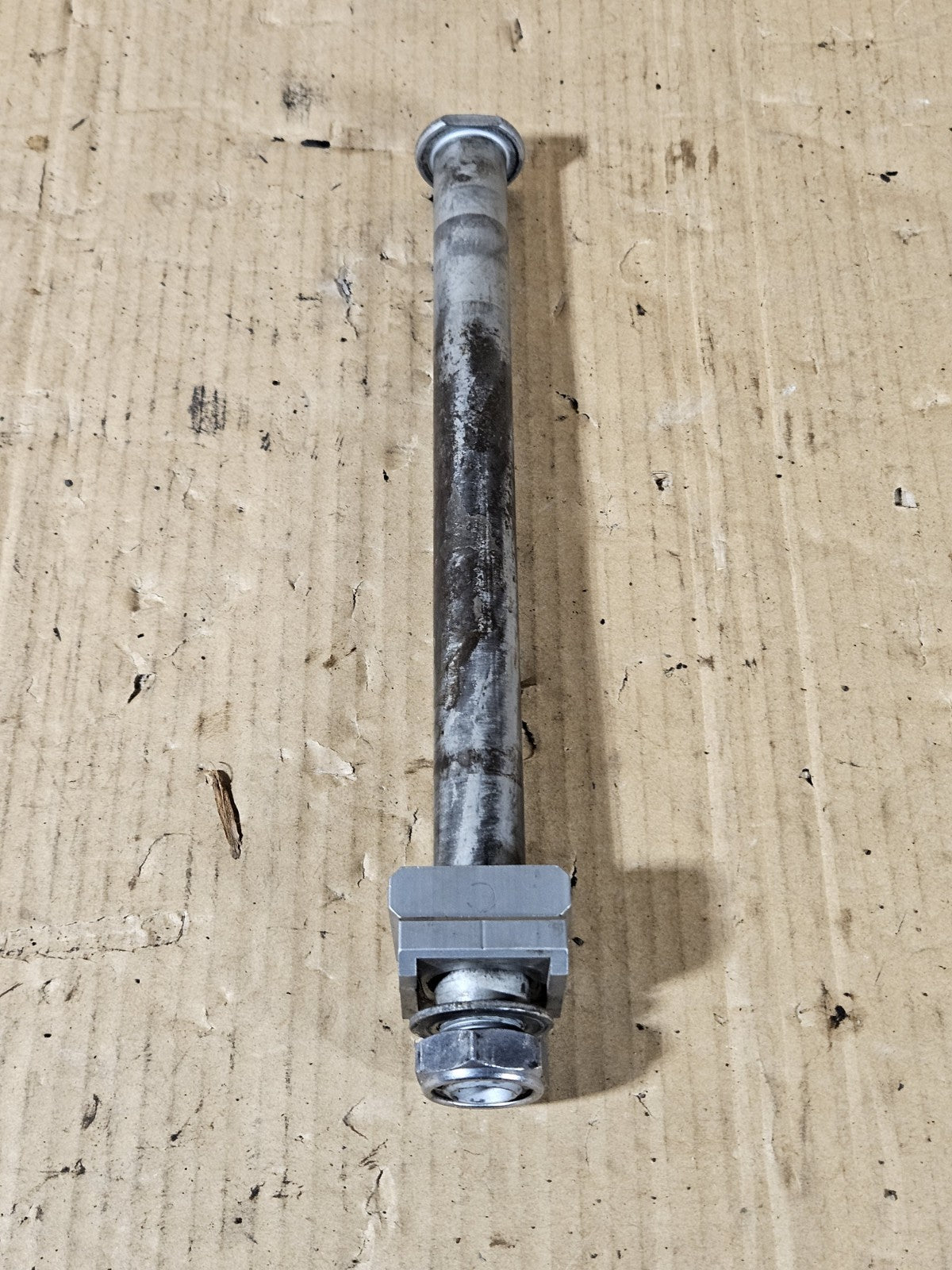  2013-2020 Honda CBR600RR Rear Axle with Chain adjuster blocks OEM Genuine3
