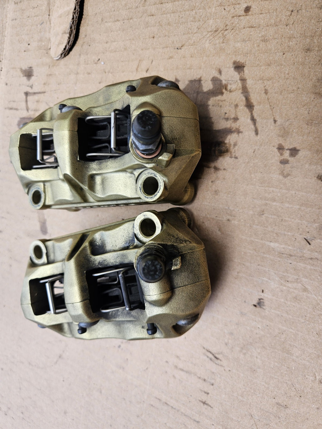 2015 BMW S1000RR Brembo Gold Front Brake Calipers Set OEM
