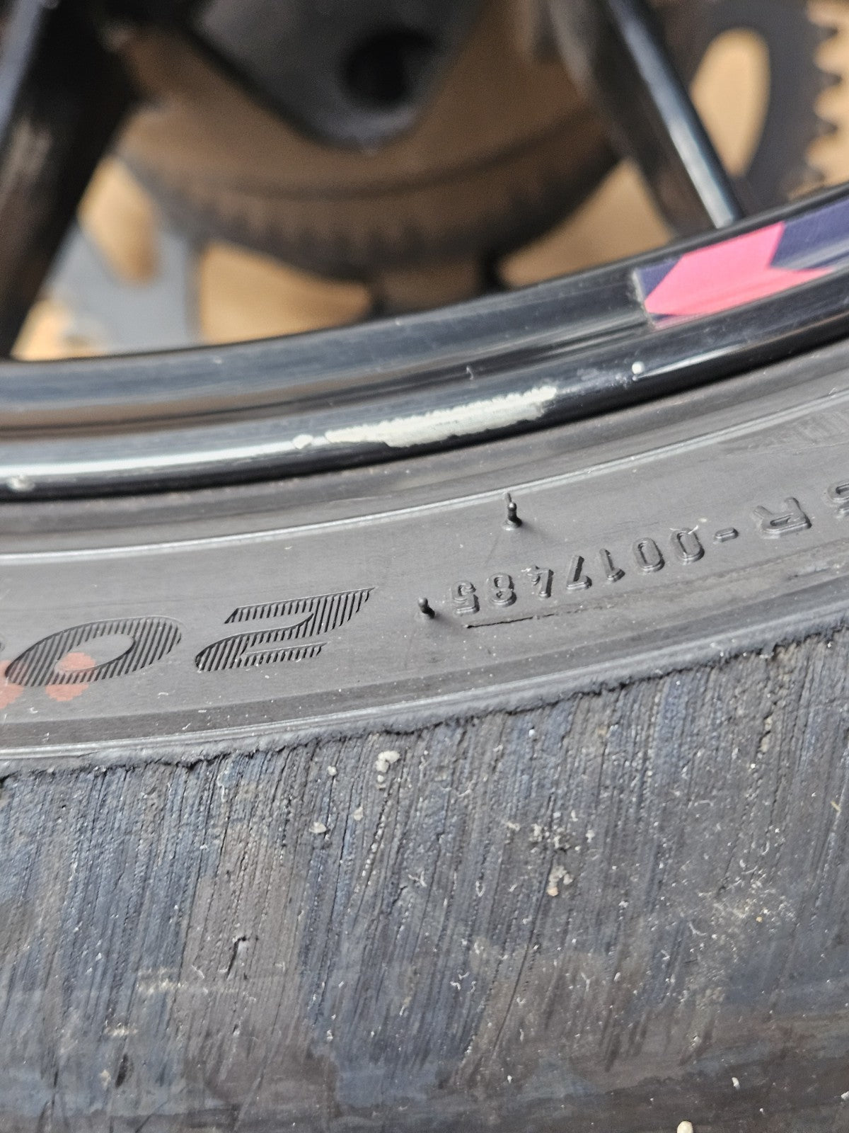 09-14 2014 BMW S1000RR OEM Rear Wheel Rim Factory Wheel Damaged
