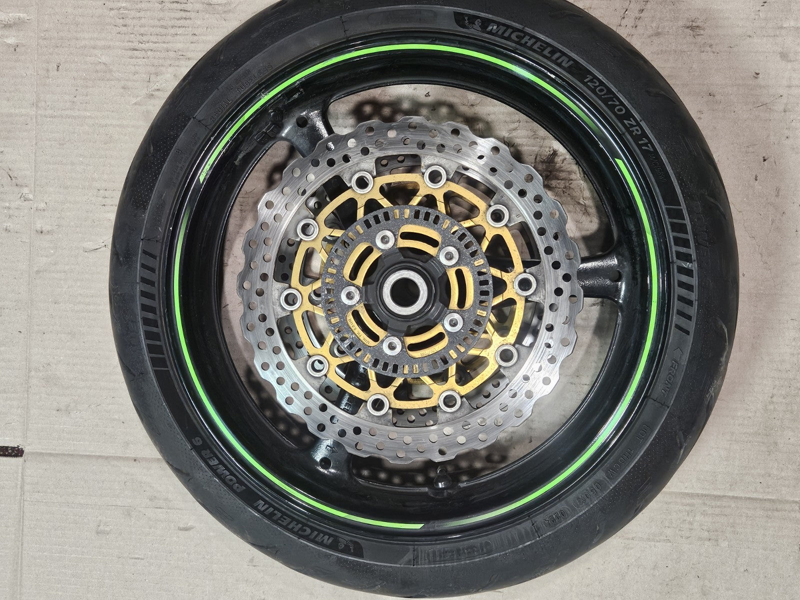11-15 2014 Kawasaki Ninja ZX10R OEM Wheels Rims Set Rotors Tires Straight Clean