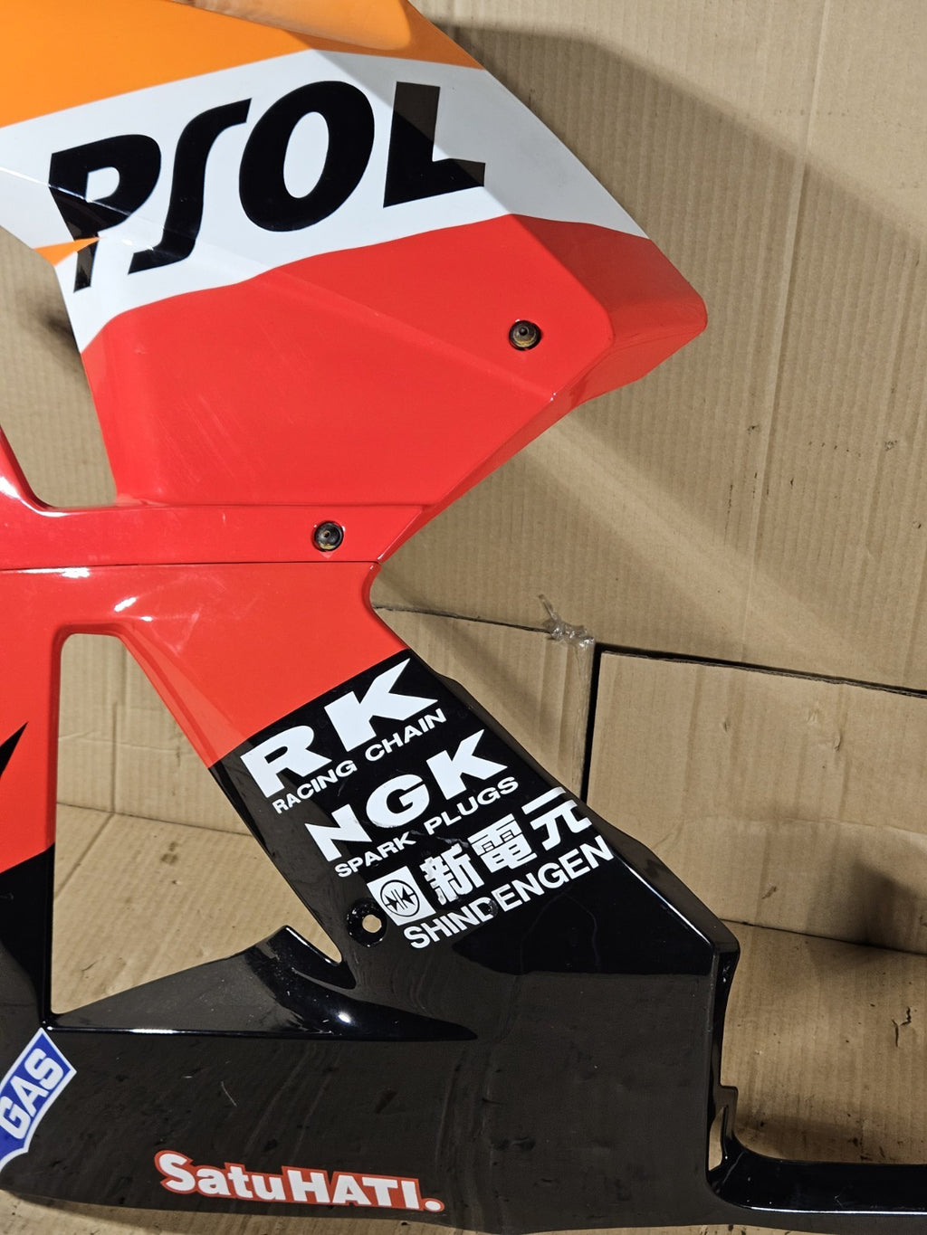 2013 Honda CBR600RR CBR 600RR Aftermarket Repsol Left Side Fairing Panel Cowl10
