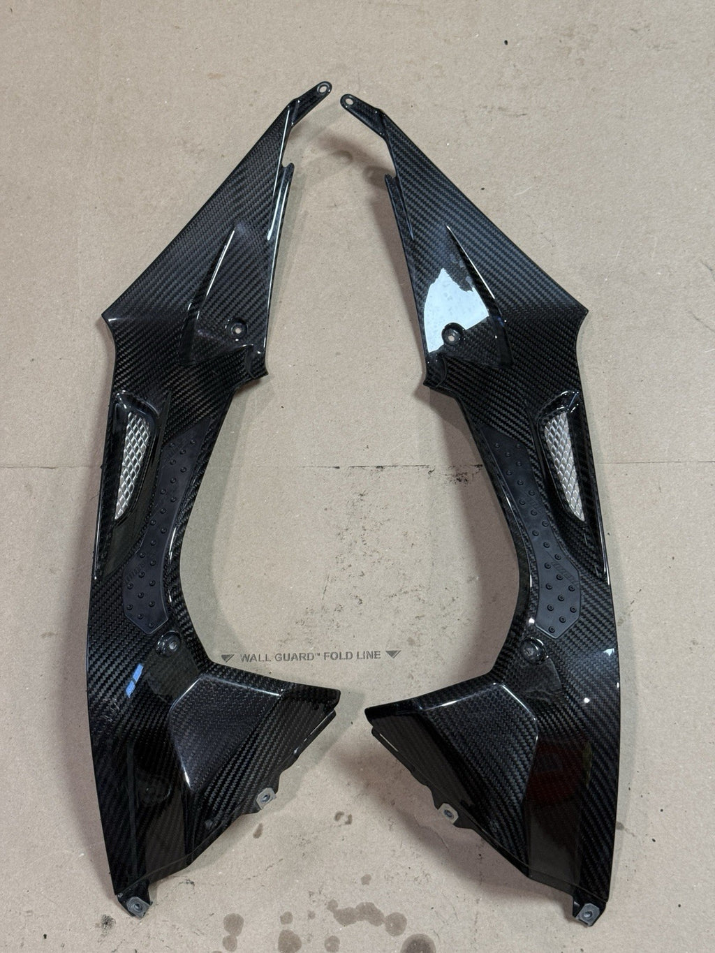 2010-2014 BMW S1000RR Right Left Gas Tank Fairings Covers Cowls Set Carbon Fiber