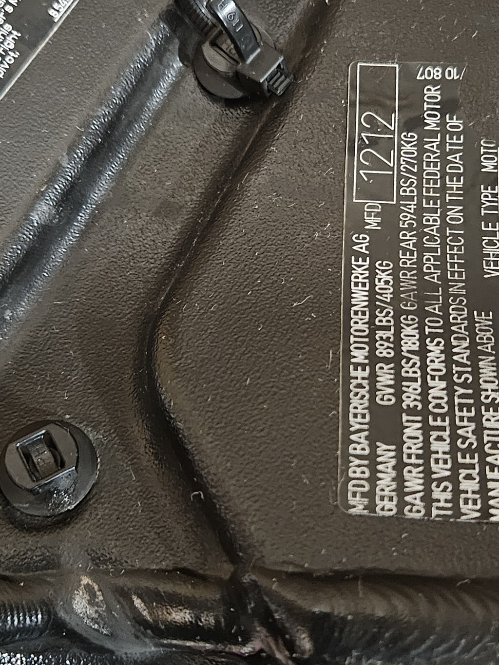 2010-2014 2013 BMW S1000RR OEM MAIN FRAME CHASSIS CLEAN REG STREET LEGAL