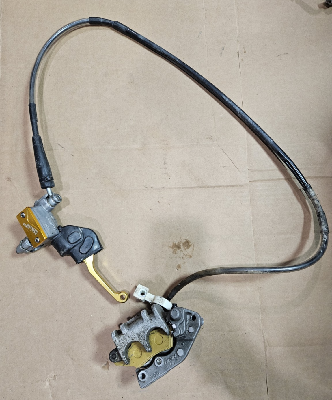 2007 Suzuki RMZ450 OEM Front Brake Assembly Master Cylinder Caliper Line