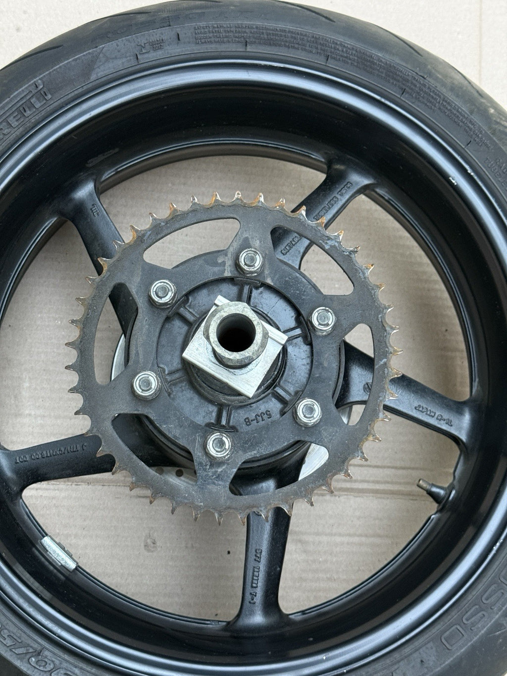 2007-2008 Yamaha YZF-R1 R1 OEM Rear Wheel Rim Hub Assembly 4C8 Genuine Factory2