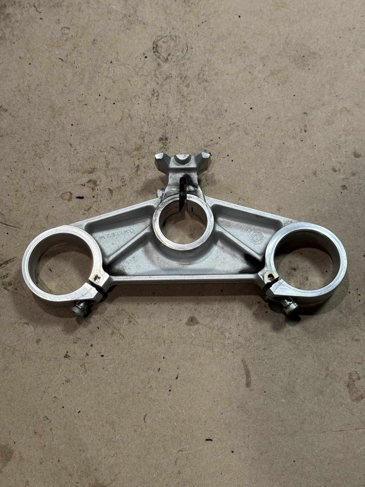 2009-2013 Ducati 848 EVO 1198 1198S SP OEM Top Triple Tree Clamp Yoke 34110721A0