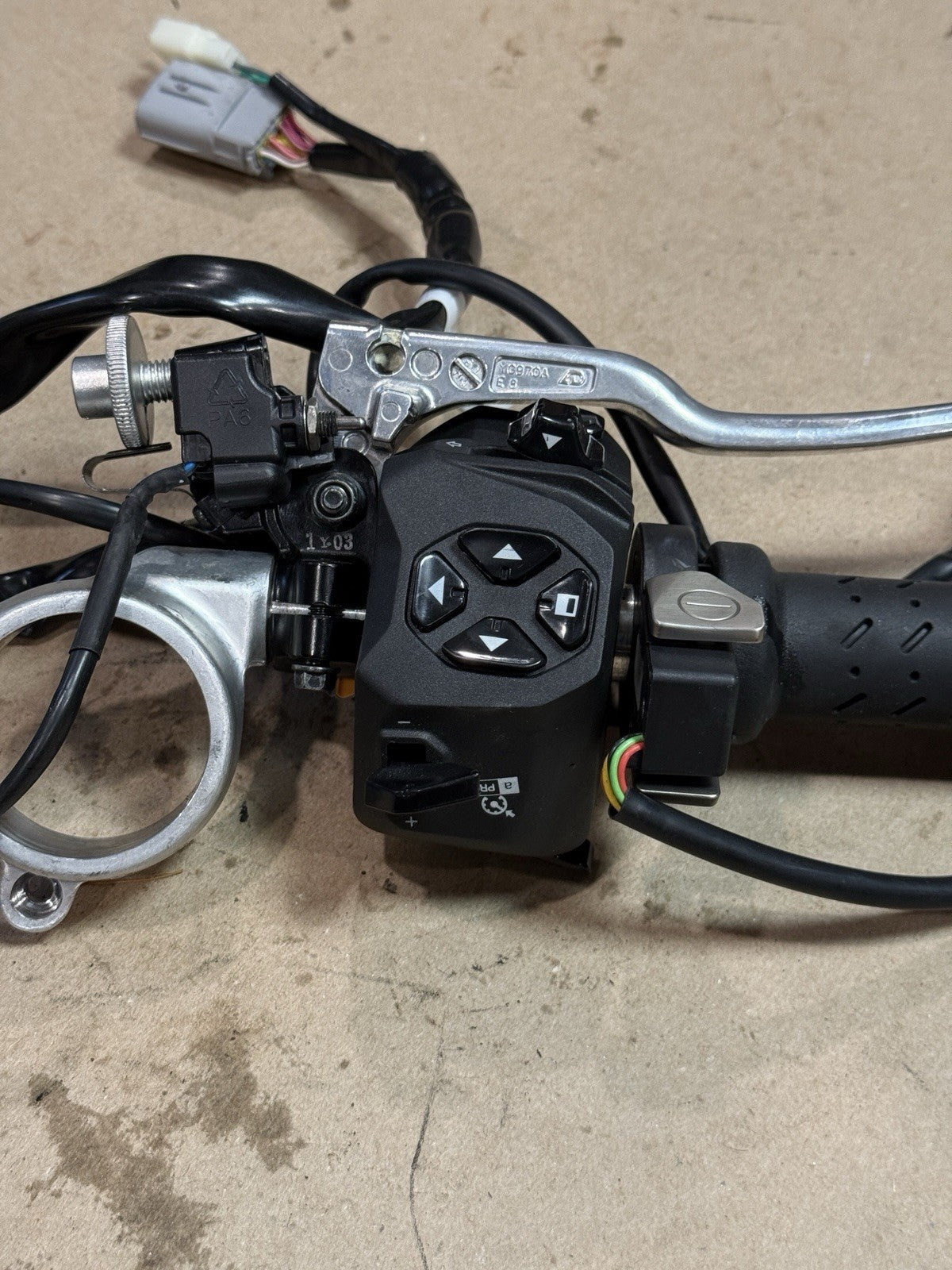 2021-2024 Aprilia RSV4 1100 Genuine OEM Left Clip-On Handlebar w Switches Tested