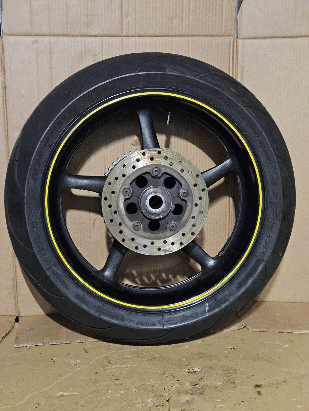 2008-2016 Yamaha YZF-R6 OEM Front Rear Wheels Rims Set Rotors Tires 5SL-25168-0010