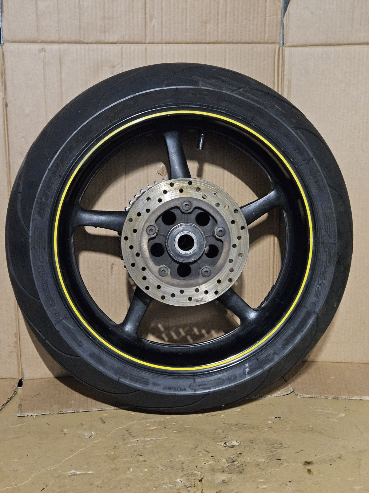 2008-2016 Yamaha YZF-R6 OEM Front Rear Wheels Rims Set Rotors Tires 5SL-25168-0010