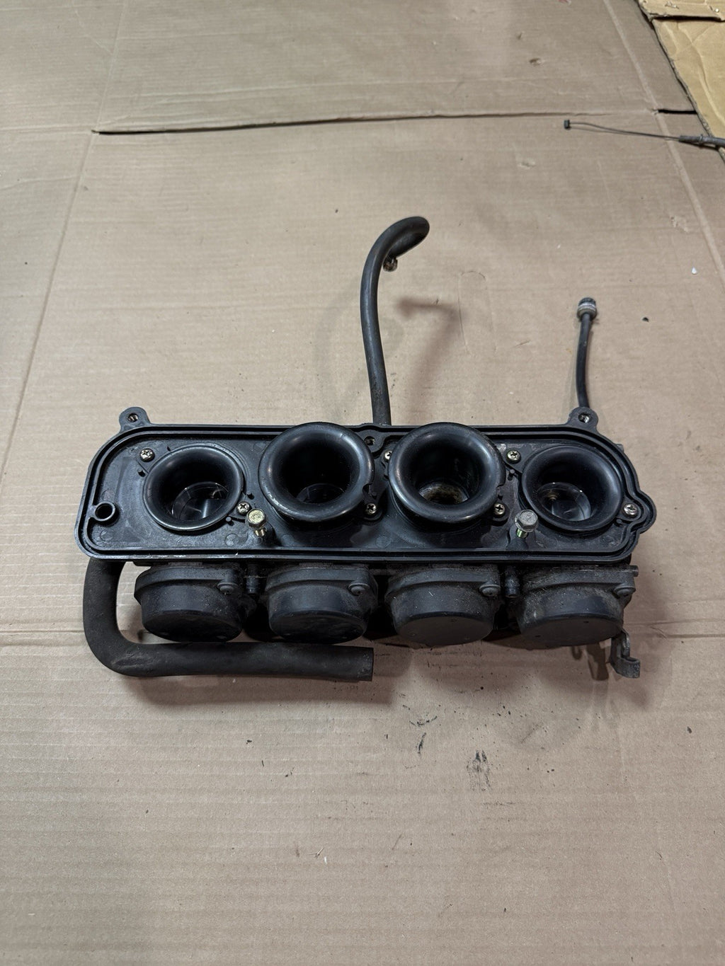 1998-1999 Kawasaki Ninja ZX6R ZX-6R ZX600G OEM Carburetors Carbs Carb Rack Bank0