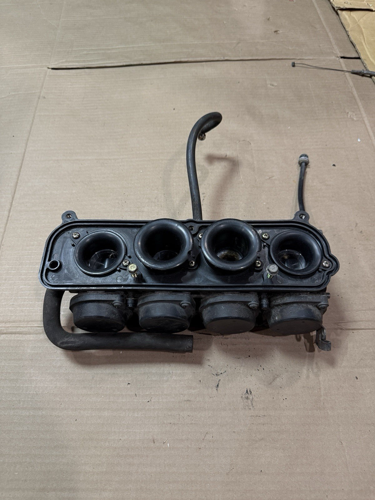 1998-1999 Kawasaki Ninja ZX6R ZX-6R ZX600G OEM Carburetors Carbs Carb Rack Bank0