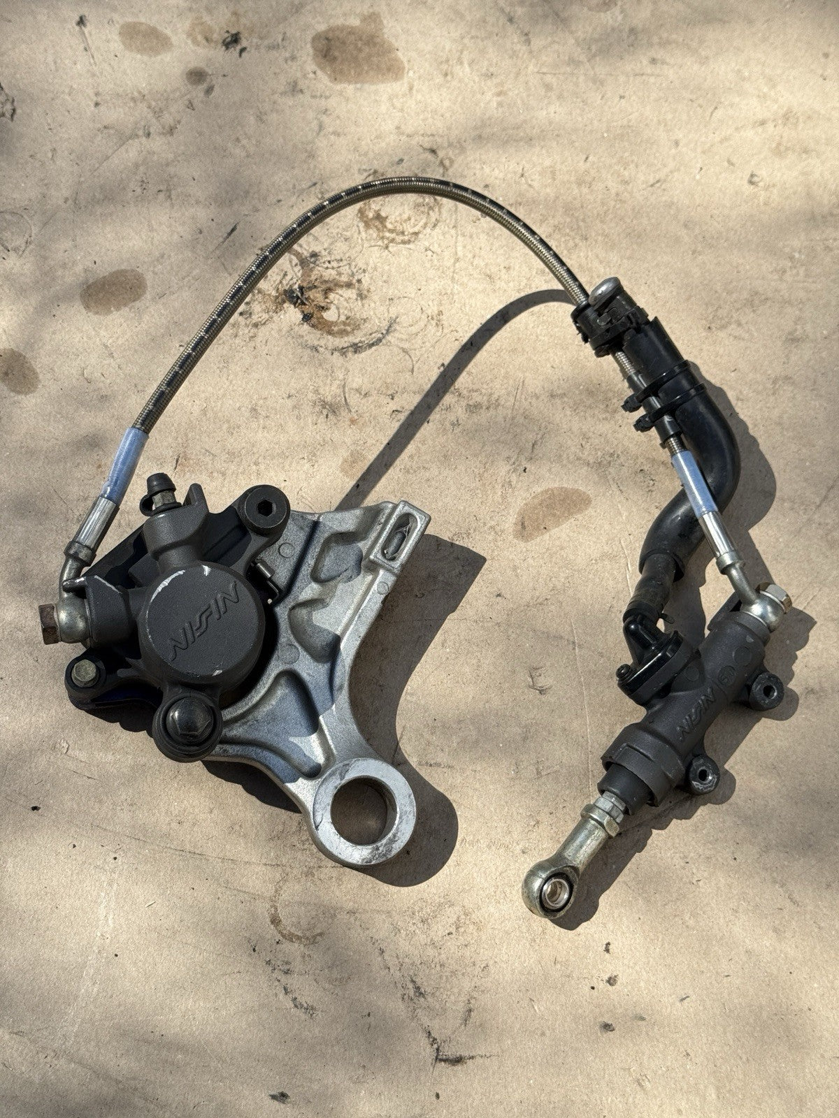05-06 Honda CBR600RR OEM Rear Brake Assembly Caliper Master Cylinder Line Set