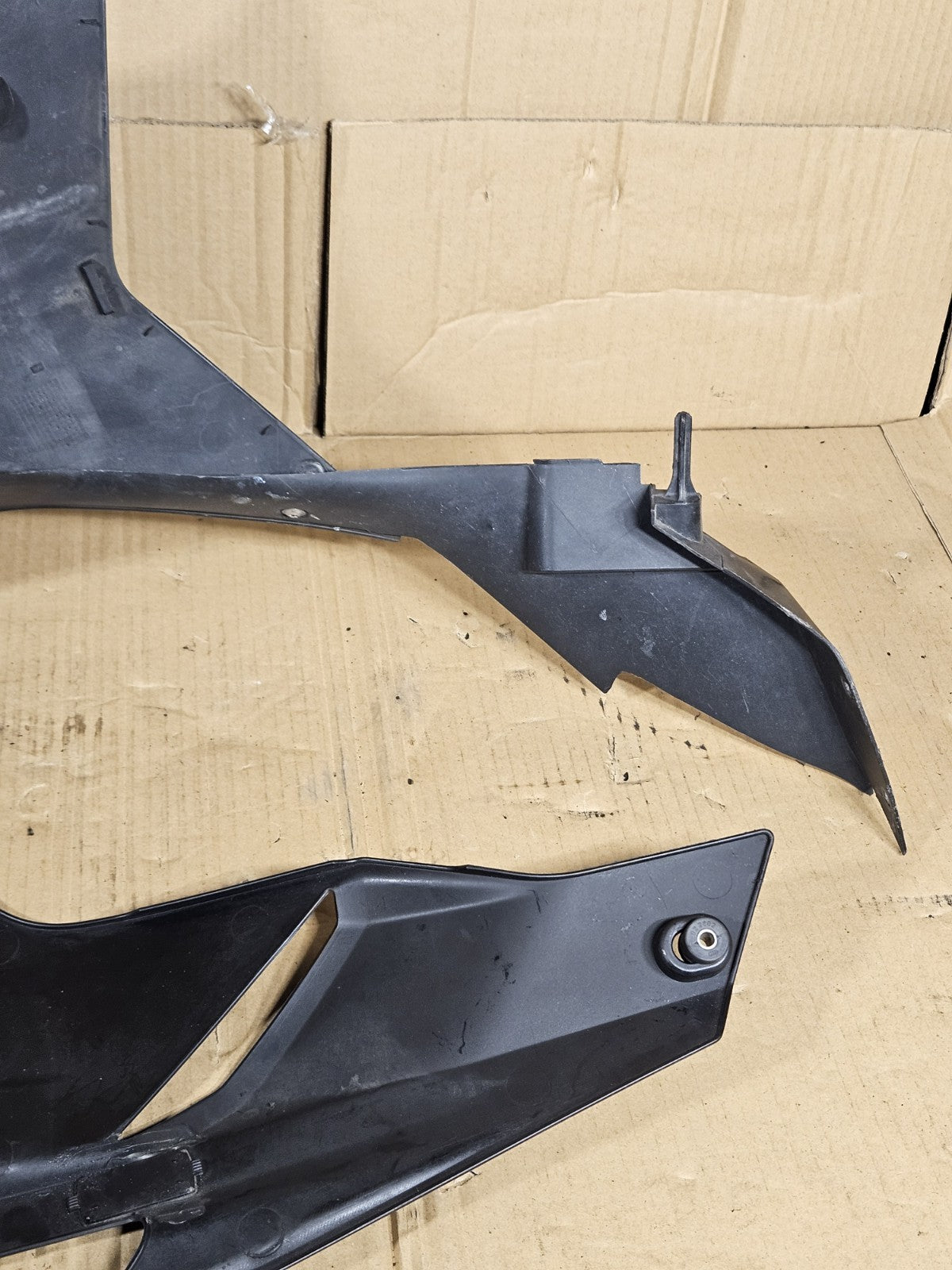 2012 BMW S1000RR OEM Lower Side Underpanel Fairing Trim Left Right Pair Black19