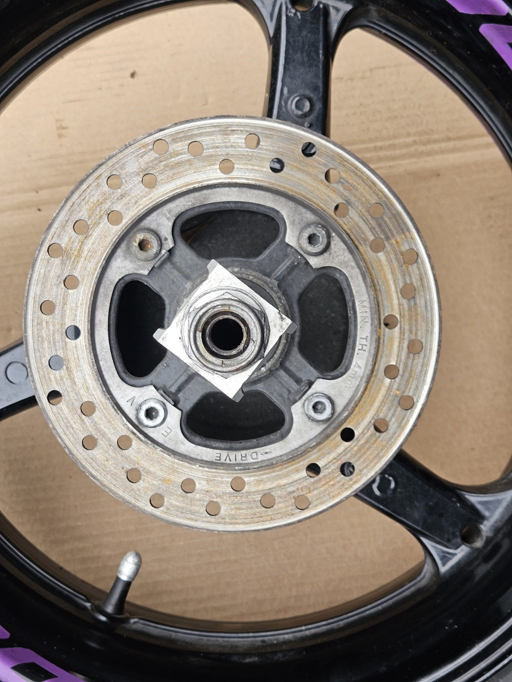 04-19 04 05 06 07 Honda CBR1000RR Cbr 1000 RR Rear Wheel Rims Rim Hub Aluminum