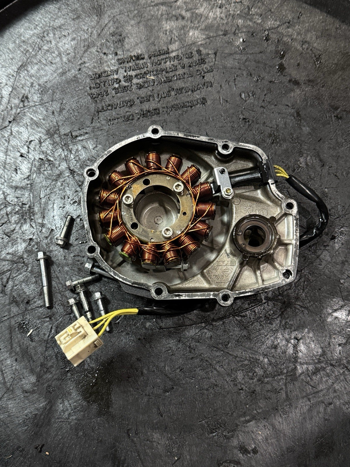 2015-2016 Aprilia RSV4 OEM Stator Generator Alternator Engine Cover Genuine1