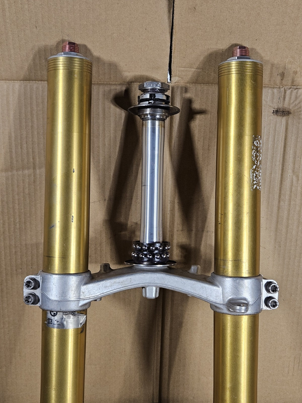 2012 BMW S1000RR OEM Front Forks Pair Fork Tubes Suspension Left Right 16