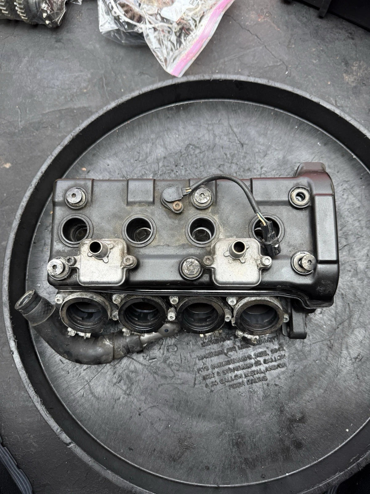 2009 Yamaha R6 Engine Block + Cylinder Head