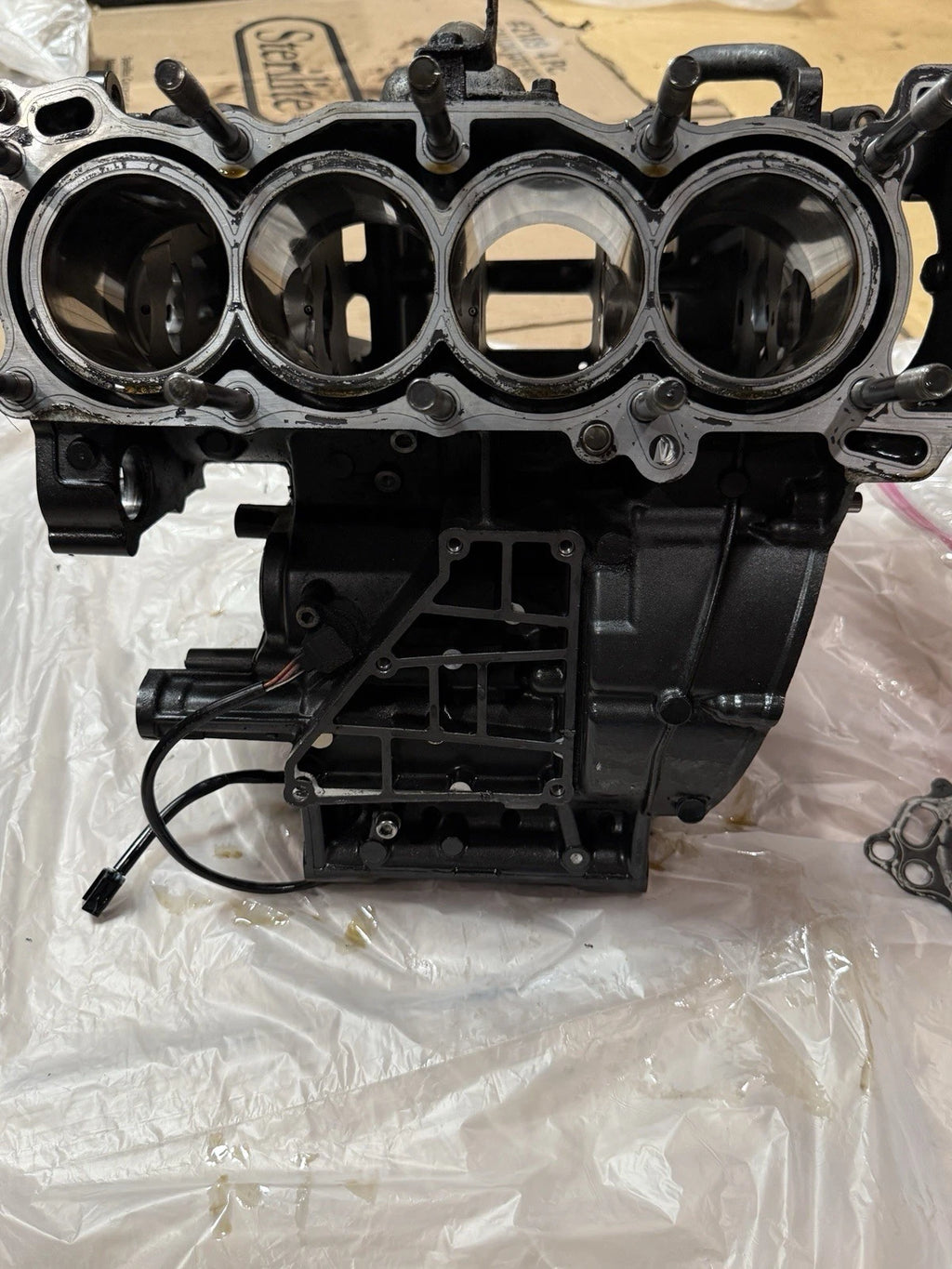 2009 Yamaha R6 Engine Block + Cylinder Head