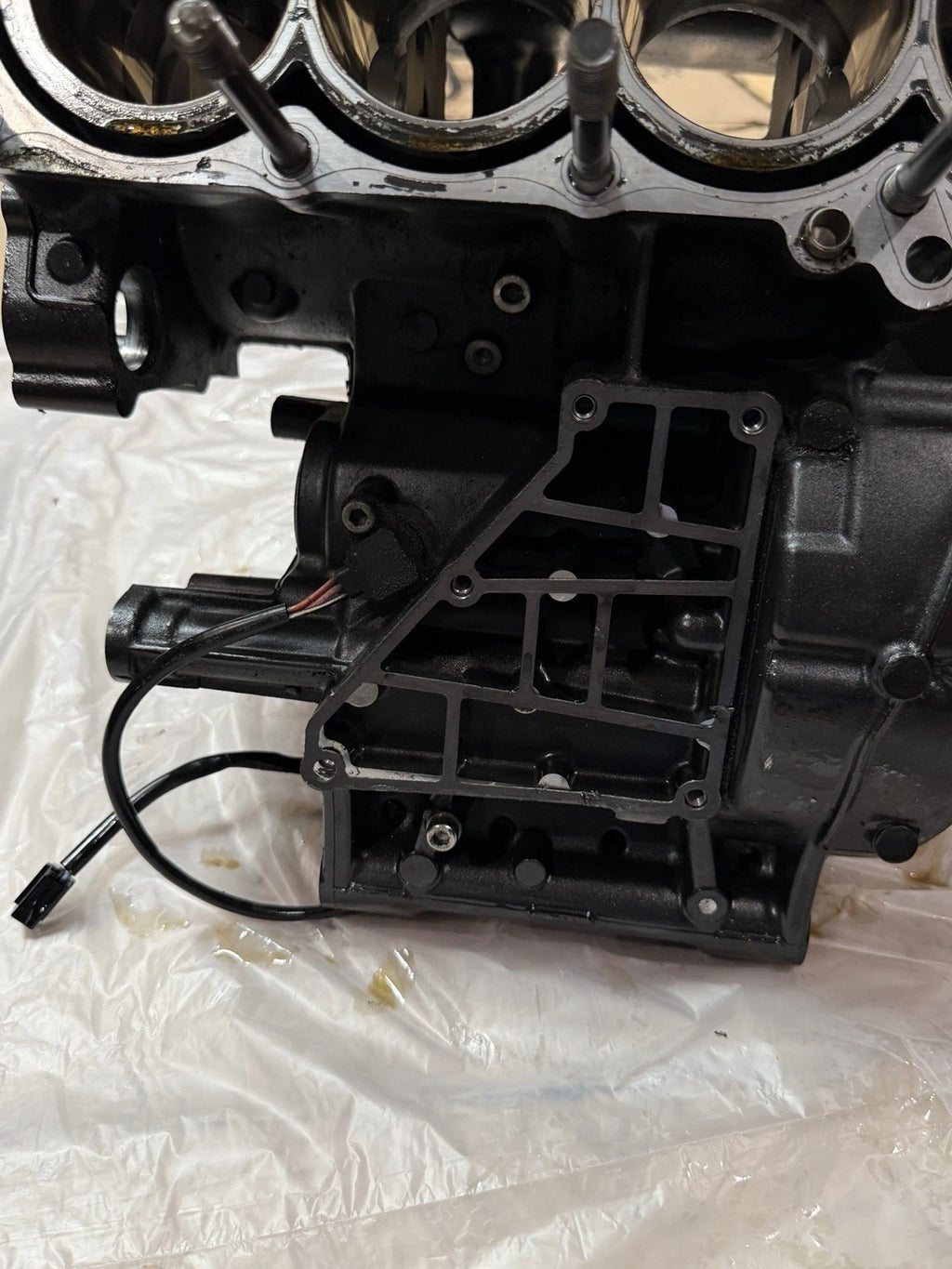 2009 Yamaha R6 Engine Block + Cylinder Head