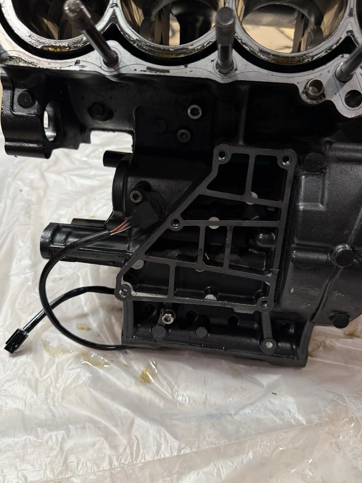 2009 Yamaha R6 Engine Block + Cylinder Head