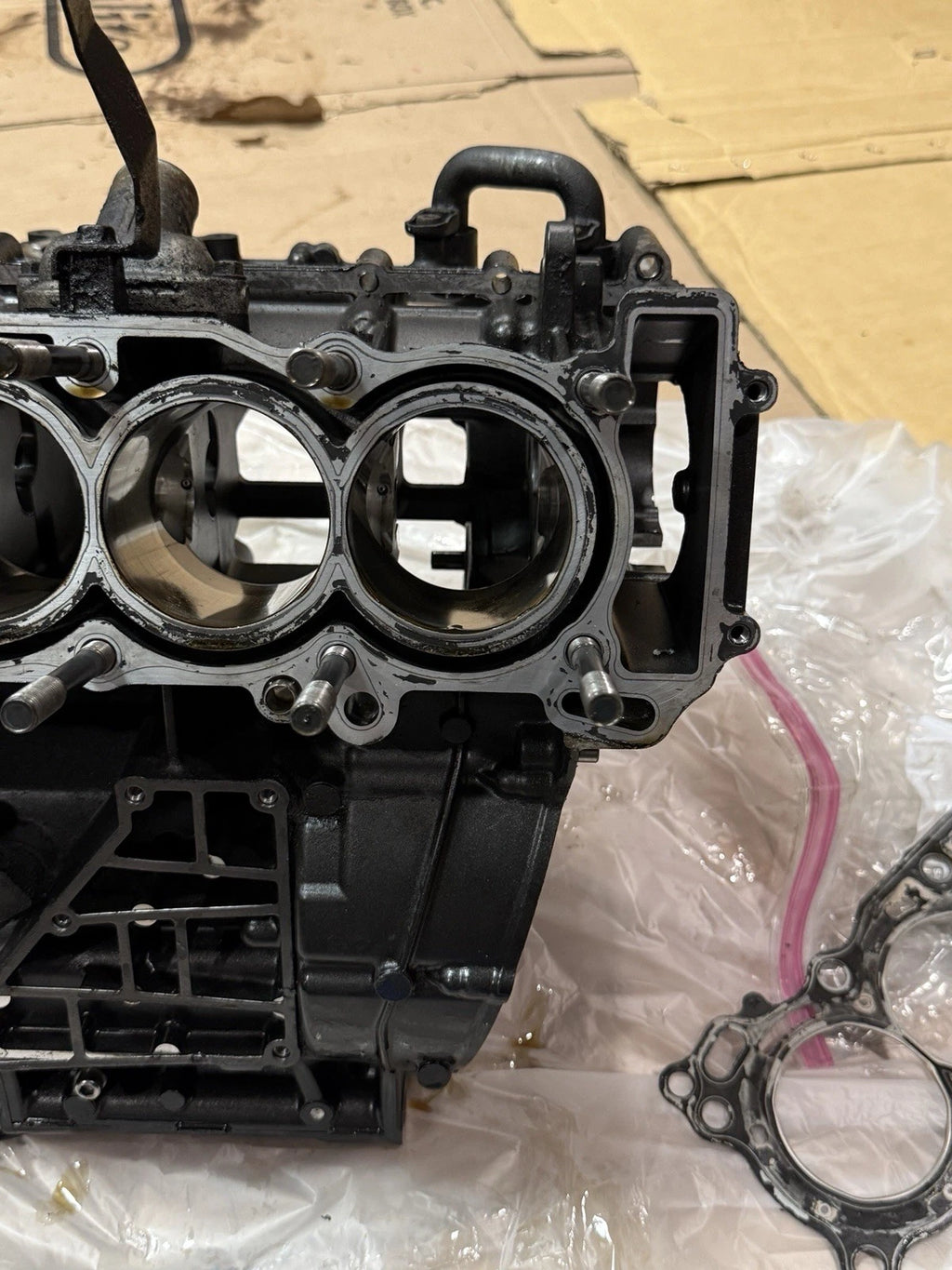 2009 Yamaha R6 Engine Block + Cylinder Head